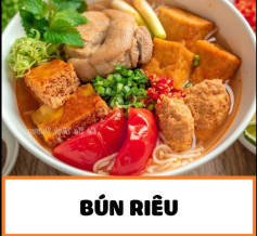 Bún Riêu Cua Thịt Bò Đậu Phụ Thơm Ngon