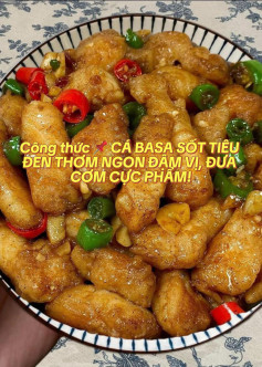📌 CÁ BASA SỐT TIÊU ĐEN – THƠM NGON ĐẬM VỊ, ĐƯA CƠM CỰC PHẨM!