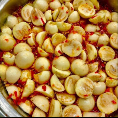 Cà Pháo Ngâm Chua Ngọt Cay Nồng Đậm Đà