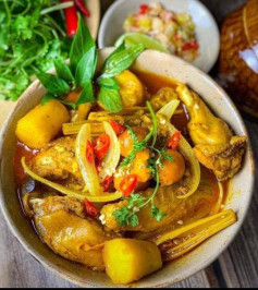 Cà Ri Gà Sả Dừa Thơm Ngon Đậm Vị