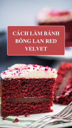 Cách làm bánh bông lan red velvet