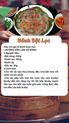 Cách làm Bánh Bột Lọc hay còn gọi là Bánh Quai Vạc, đặc sản Phan Thiết Bình Thuận