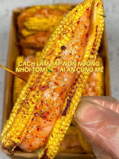 CÁCH LÀM BẮP NON NƯỚNG NHỒI TÔM 🌽🦐 AI ĂN CŨNG MÊ
