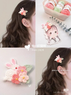 cài tóc thỏ hoa nhỏ