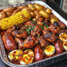 Cajun Chicken and Sausage Boil