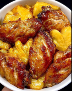 Cánh Gà Chiên Dứa Ngọt Ngào Thơm Lừng
