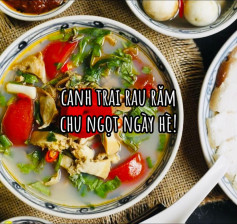 Canh trai rau răm – thanh mát, ngọt giòn tự nhiên, giải nhiệt ngày hè cực đã! 🐚🍲