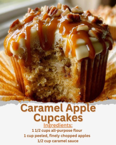 Caramel Apple Cupcakes