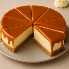 Caramel Cheesecake Recipe (8-inch round pan)