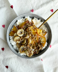 Caramelized Fruit Cottage Cheese Delight