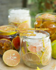 Chanh Đào Ngâm Mật Ong Đường Phèn