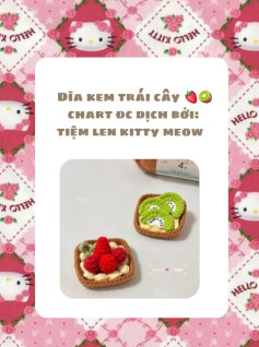 chart đĩa kem trái cây