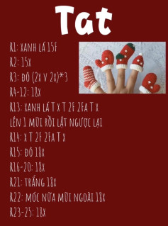 Chart giáng sinh đây nè! Tất, Nón, Găng