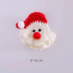 Chart kẹp tóc ông già Noel #chartcrochet #chart #noel #kẹptoc #chartsuutam