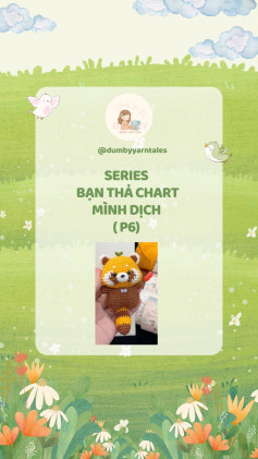 chart móc gấu trúc đỏ