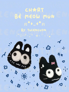 Chart móc len Bé Meow Mun dễ thương và dễ làm