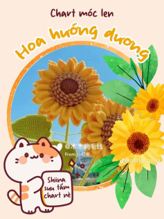 Chart Móc Len Hoa Hướng Dương: Thiết Kế Tươi Sáng và Vui Vẻ