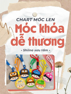 Chart móc len móc khoá dễ thương