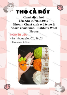 chart móc thỏ nhà cà rốt