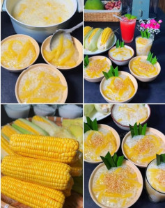 Chè Bắp Nước Cốt Dừa Thơm Ngọt Đậm Đà