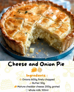 Cheese and Onion Pie 🧀🧅