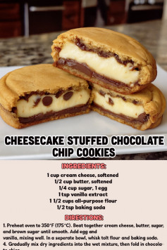 Cheesecake Stuffed Chocolate Chip Cookies:
