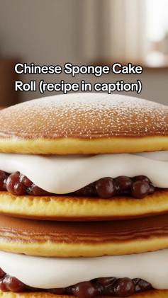 Chinese Sponge Cake Roll