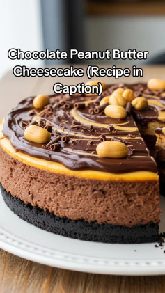 Chocolate Peanut Butter Cheesecake