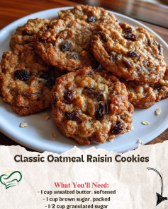 Classic Oatmeal Raisin Cookies