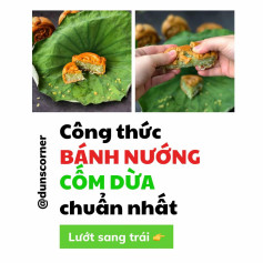 ☘️Công thức bánh nướng cốm dừa