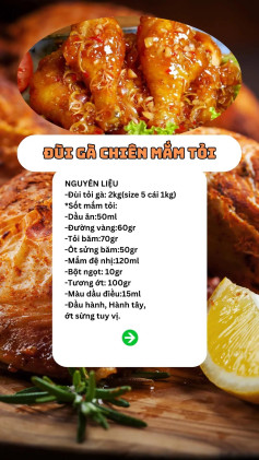 Công thức Đùi Gà Chiên Mắm Tỏi ngon bất bại