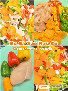 Công thức làm ức gà xào rau củ