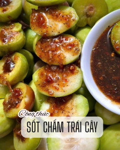 Công thức sốt chấm trái cây