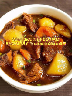 Công thức THỊT BÒ HẦM KHOAI TÂY 🥔