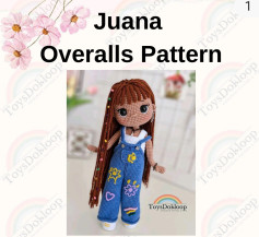 Create a Cute Crochet Doll with Colorful Overalls Pattern