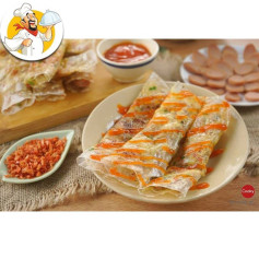 Bánh tráng Đà Lạt giòn rụm nhân trứng cút