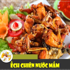 Đùi ếch chiên giòn chấm nước mắm đậm đà