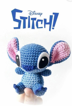 Crochet Pattern for Cute Stitch Amigurumi Toy