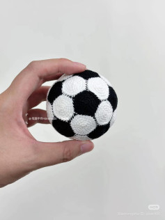 Crochet Pattern for Realistic Soccer Ball Toy