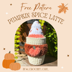 Crochet Your Cozy Pumpkin Spice Latte for Fall