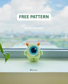 Crochet Your Own Adorable Green Monster with This Free Pattern