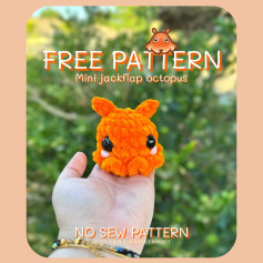 Crochet Your Own Mini Jackflap Octopus: Free No-Sew Pattern!
