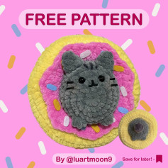 Cute Cat Donut Crochet Pattern for Beginners
