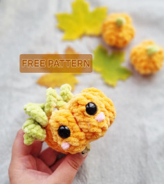 Cute Crochet Pumpkin Pattern for Beginners - Free Tutorial Included