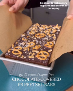 Dreamy Chocolate Peanut Butter Pretzel Delight Bars