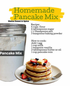 Easy- Homemade Pancake Mix