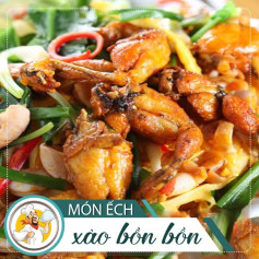 Ếch Xào Bồn Bồn Chua Cay Đậm Đà Vị Quê