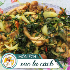 Ếch Xào Lá Cách Dừa Nghệ Thơm Ngon