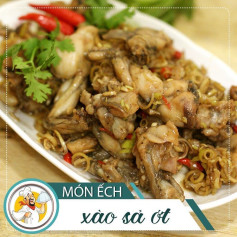 Ếch Xào Sả Ớt Thơm Ngon Đậm Đà