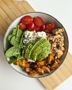 Energizing Sweet Potato and Avocado Power Bowl